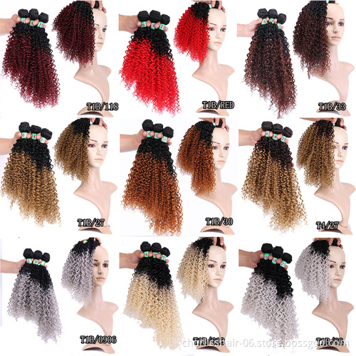 Wholesale Price Darling 16 18 20 inches Wavy Curly High Heat Synthetic Hair Weaves Body Wave Synthetic Weaving Hair Extensions